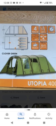 Vango airbeam utopia - airbeam, front