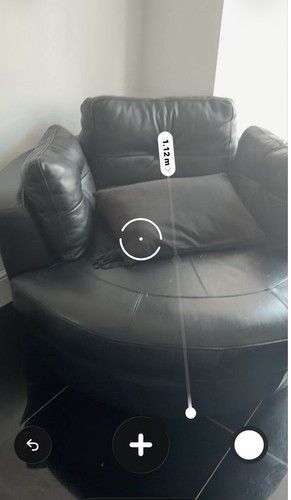 Cuddle chair black leather - chair,