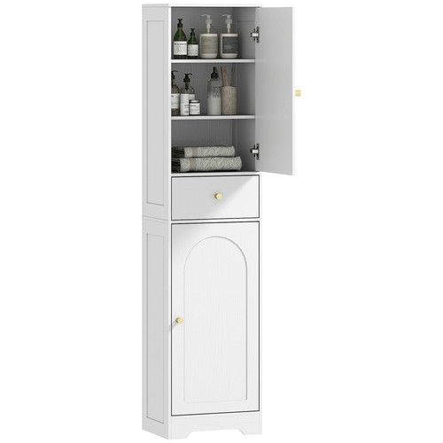 Homcom tall bathroom storage - bathroom,