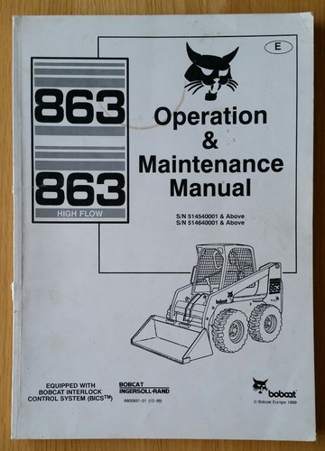Bobcat 863 skid steer - bobcat, loader