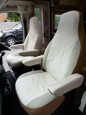 TO FIT FIAT DUCATO MOTORHOME, 2017 MODEL, TALL PILOT SEAT COVERS, SALLY MH-1010