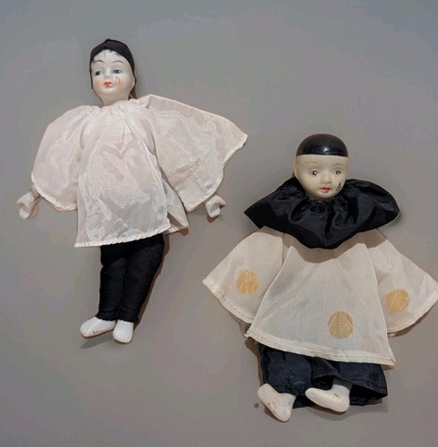 Vintage pierrot clown doll - vintage,