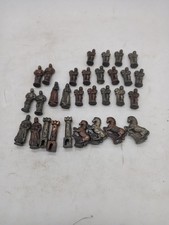 Vintage Metal Pewter Chess
