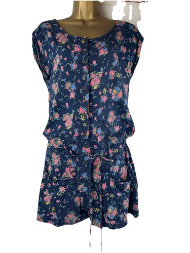 Zara navy floral jumpsuit - zara,