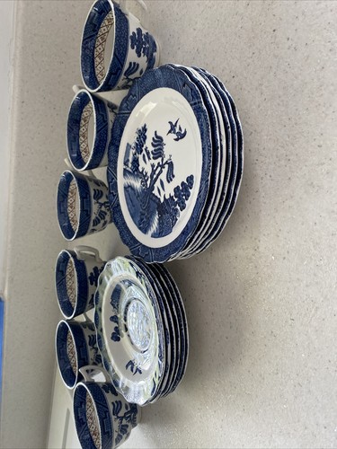 Willow pattern piece - willow, tea
