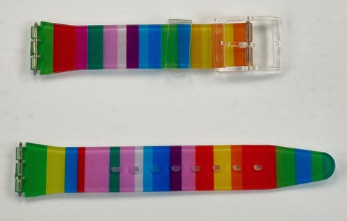 17mm rainbow striped silicone - striped,