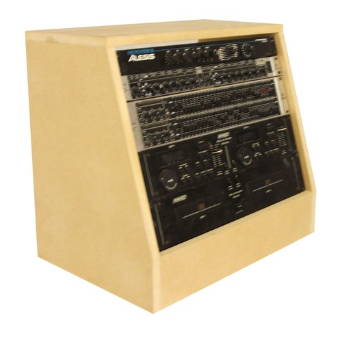 Inch angled desktop rack - 19,