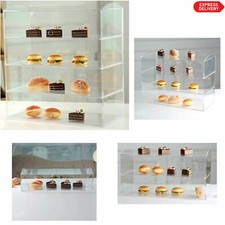 Acrylic Bakery Pastry Display Case Stand Cabinet Cakes Donuts Cupcakes Pastries
