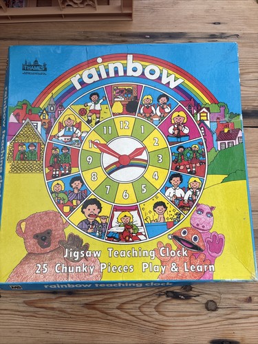 Vintage rainbow jigsaw puzzles - rainbow,