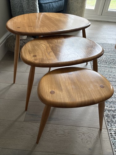 Ercol pebble tables - ercol, 3