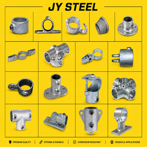 New galvanised key clamps - galvanised,