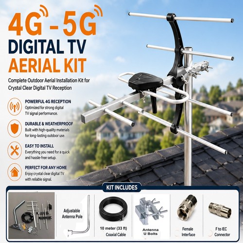Digital aerial kit hd - digital, tv