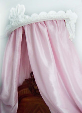 Antique French style bed ciel de lit half tester canopy vintage Chateau chic..