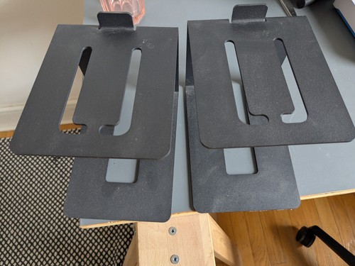 Pair carbon metal speakers - carbon,
