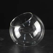 Clear Clear Glass Ball Vase
