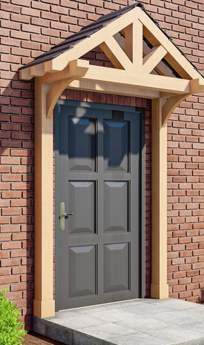 Solid oak porch canopy - solid,