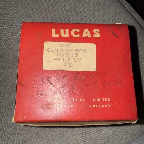 Lucas rb108 regulator control - regulator,