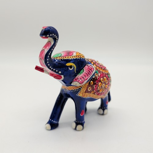 Hand painted indian blue - indian,