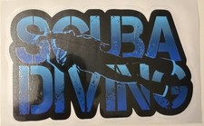 SCUBA DIVER STICKER 18 X 11cm