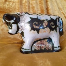 Vintage 1970s Celtic Newlyn Folk Cow Bull Bill & Maggie Fisher Gold Label