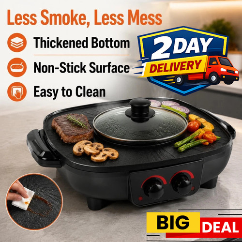 Electric hot pot bbq - 2,