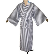 NEW VINTAGE MEN'S, JAPANESE NEMAKI KIMONO, COTTON, UNLINED, SUMMER DRESSING GOWN