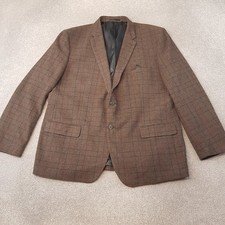 TU Mens Jacket 52R Brown Red