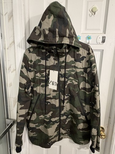 Zara camo bomber jacket - bomber,