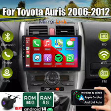 64G Apple Carplay Android 14 Stereo Radio GPS Sat Nav For Toyota Auris 2006-2012