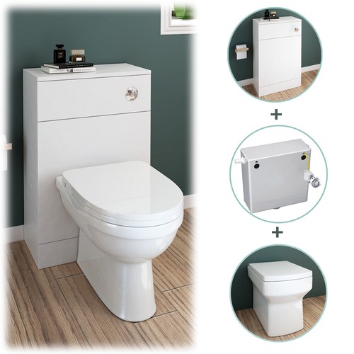 Btw unit white bathroom - wc,