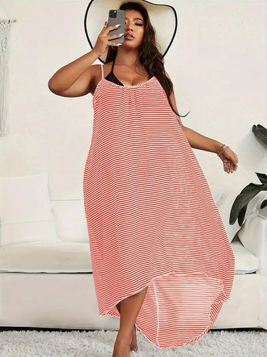 Striped print scoop - print,