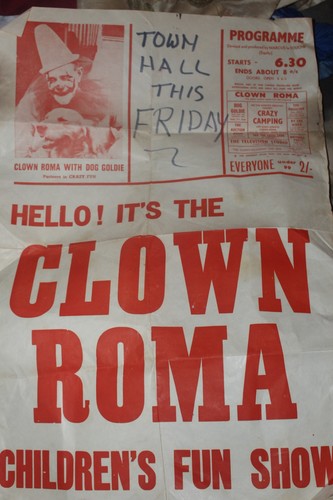 Clown roma circus poster - circus,