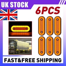 Led Lights Side Marker Indicators Red Amber Trailer Truck Lorry Recovery 6PCS
