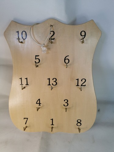 Wooden numbered ring toss - ring,