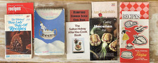 Vintage pamplet recipie cookbooks Domino sugar Salton Hot Tray 4H Club 1960s 70s