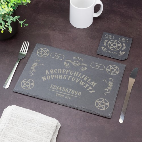 Ouija board slate placemat - board,