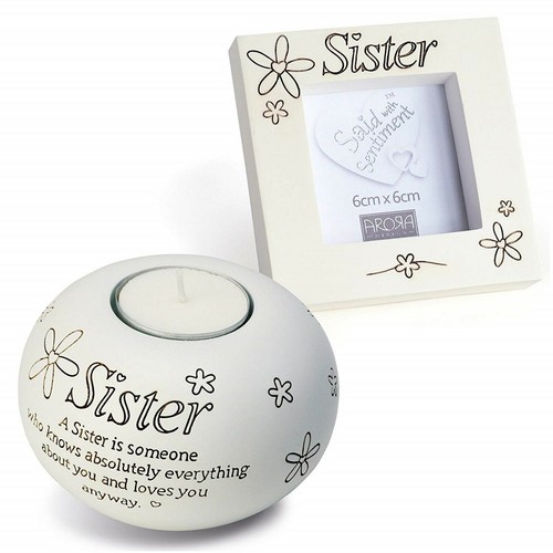 Sister photo frame candle - sister,
