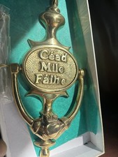 Irish Brass Door Knocker - FAILTE / WELCOME