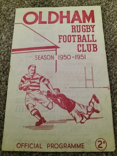 Vintage rugby league programme - vintage,