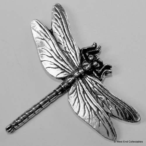Dragonfly pewter brooch pin - pin,