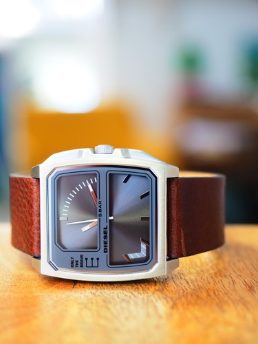 Diesel watch leather - diesel, ss