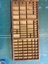 Antique Wooden Type Case