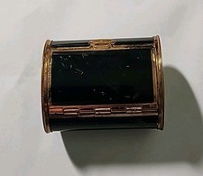Rare c1930s oval Black enamel
