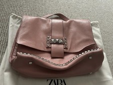 Zara Leather Studded Chain Bag