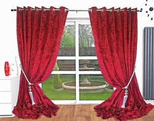 Crushed Velvet Curtains Eyelet