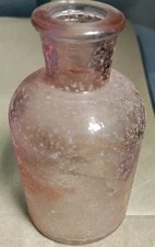 Opalescent Aqua Glass Bottle