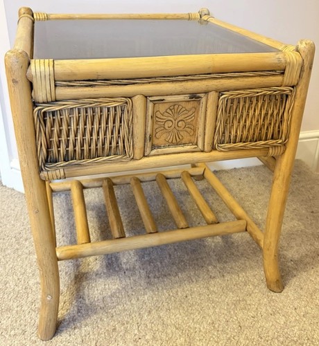 Vintage wicker bamboo - wicker, coffee