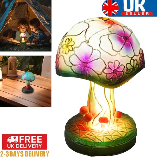 Mushroom table lamps - lamps, stained