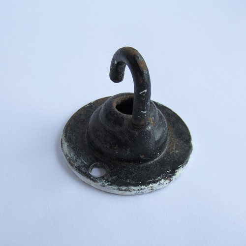 Vintage cast iron ceiling hook - vintage,