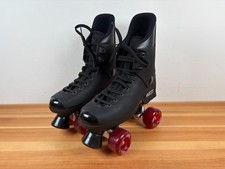 Roces Pro 80 Black Quad Roller Skates UK 8 EU 42 Men's Skating Made In Italy